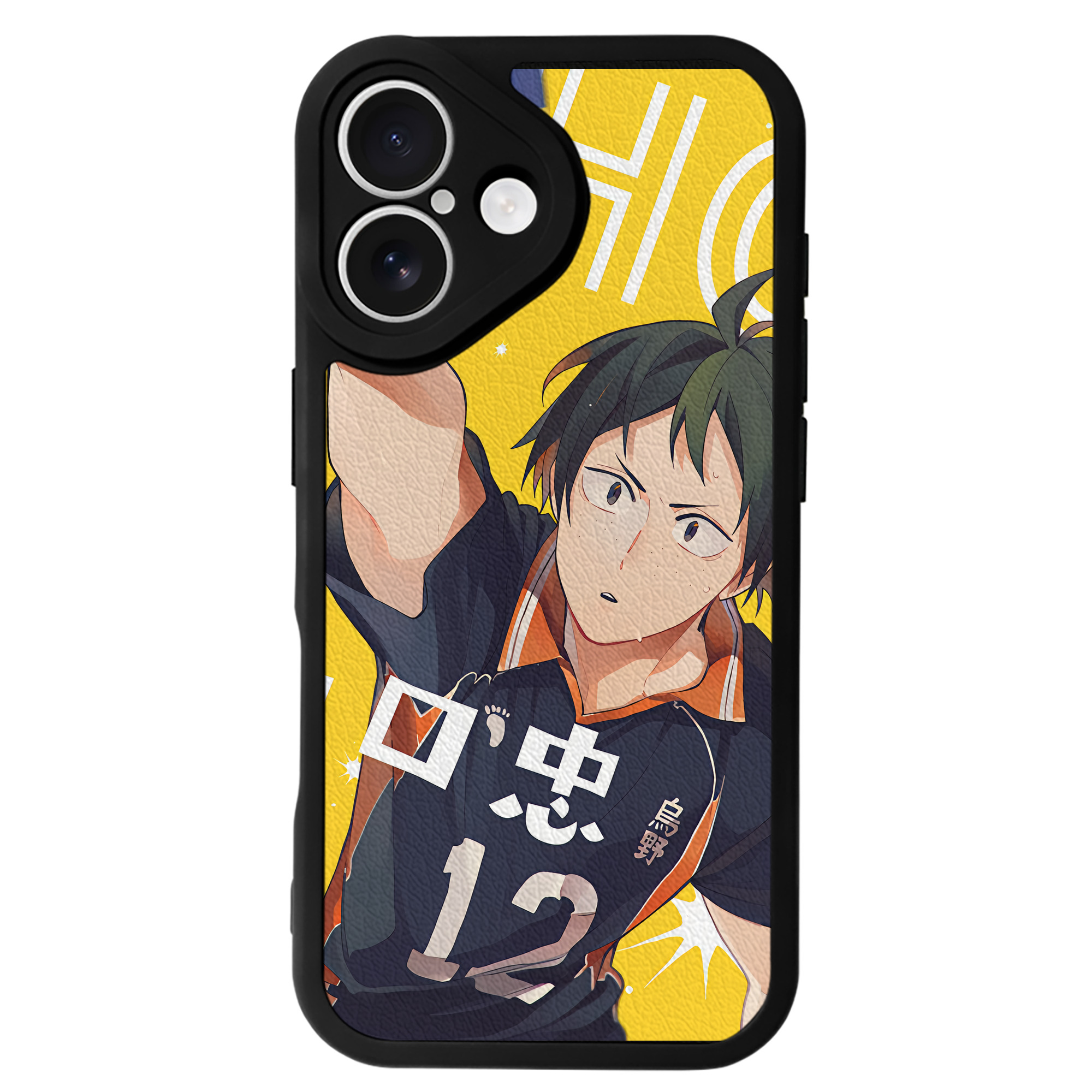 （画像用） ハイキュー!! Haikyu!! 【iPhone 16シリーズ対応】シリコンスマホケース（レザー調） 材質：シリコン